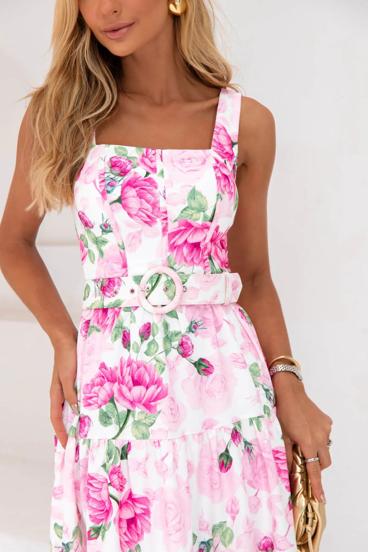 Vestido Floral Pink